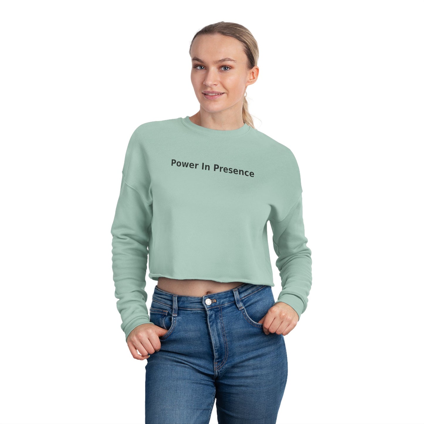 Power in Presence Cropped Sweatshirt for Confident Women
