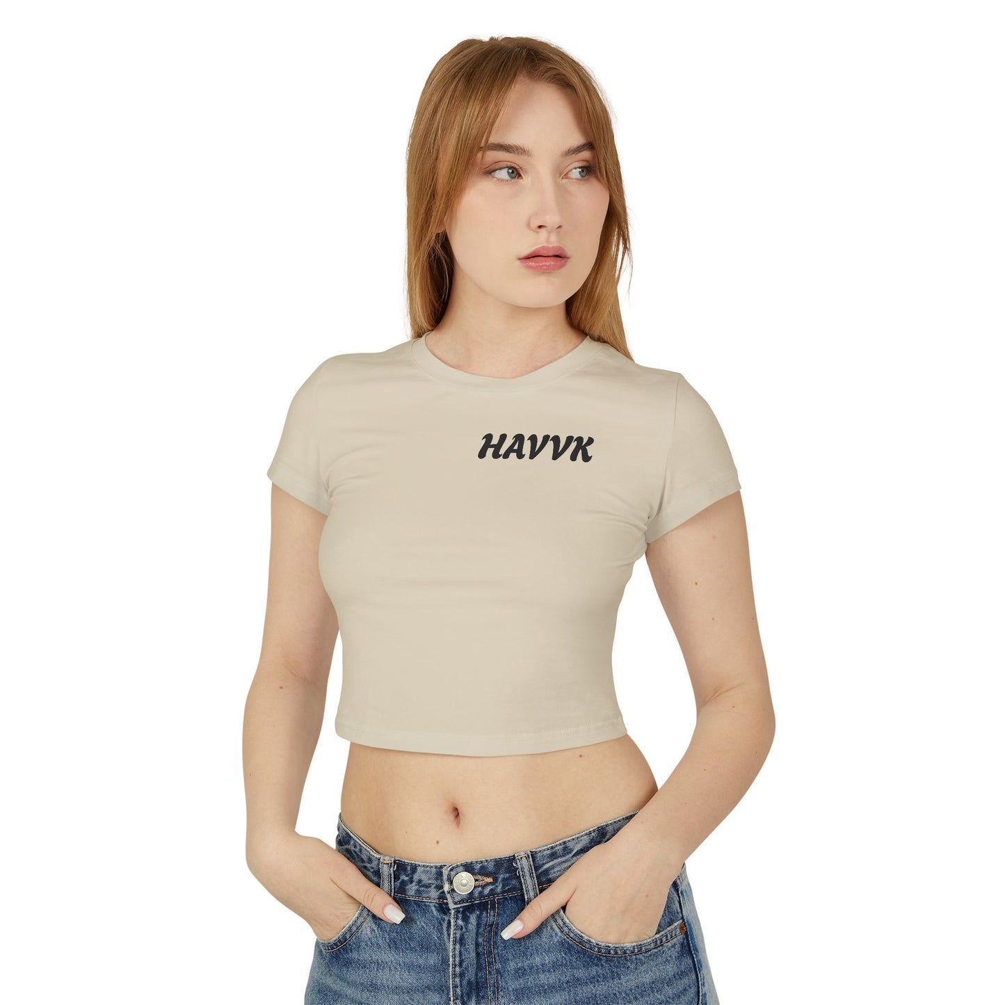 Crop Tee, Form Fitting Women's Baby Tee