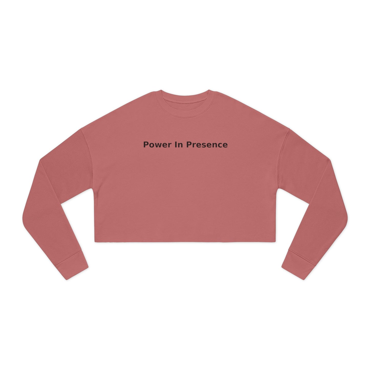 Power in Presence Cropped Sweatshirt for Confident Women
